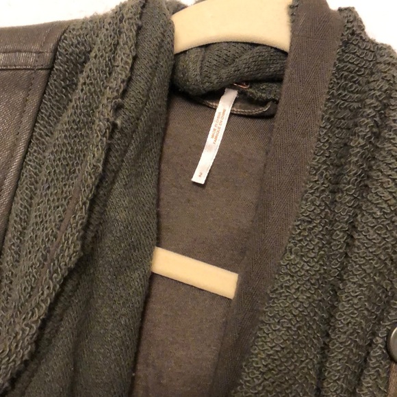 Free people green jacket - Picture 2 of 2